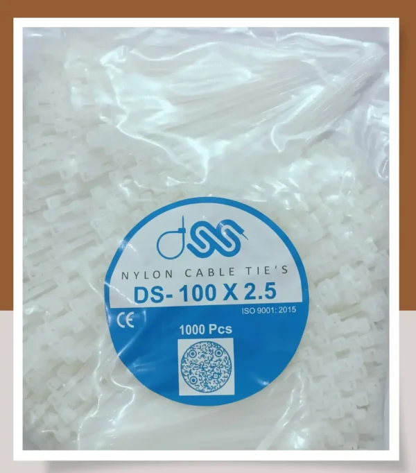 White Cable Ties 100X2-5MM