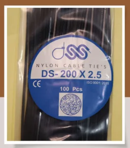 Self Locking Cable Tie 200 X 2.5 mm pack of 100pcs - Black