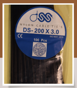 Self Locking Cable Tie 200 X 3.0 mm pack of 100pcs - Black